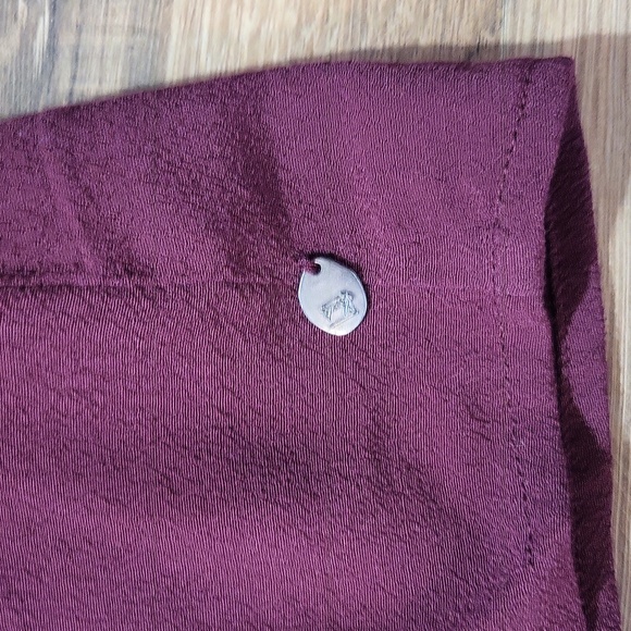 SCOTCH & SODA MAISON SCOTCH Merlot Maison Wrap Midi Dress w/ Necklace - Picture 10 of 16